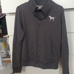 Grey Victoria’s Secret half zip sweatshirt